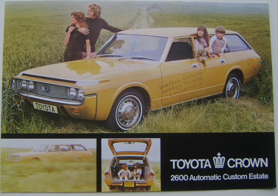 Toyota Crown 2600 Custom Estate 1971-72 original UK Sales Brochure - Image 1 of 1