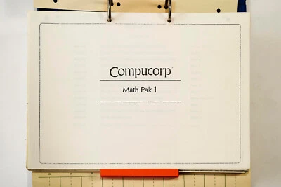 COMPUCORP 326 / 392 Programm Bibliothek MATH PAK I - Bild 1 von 2