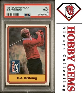 DA WEIBRING PSA 9 1981 Donruss Golf RC #53 - Picture 1 of 2