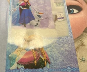 Disneys Frozen Shower Curtain Anna Elsa plus 6 figures Olaf, Anna, Elsa, 72x72 - Picture 1 of 5