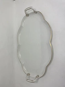 Coalport Majestic Cloud Gilded Gold Fine China Serving Platter 18" England - Picture 1 of 8