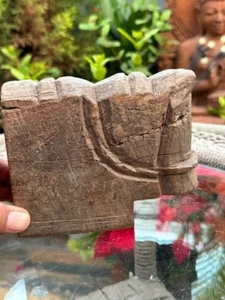 1800 Old Ancient Wooden Hand Carved Bracket Horse Figurine - Picture 1 of 6
