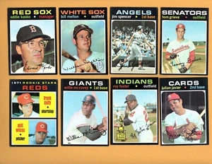 1971 TOPPS SINGLES U-PICK COMPLETE YOUR SET 1-201 + 506-747 MANY NRMT - Picture 1 of 3