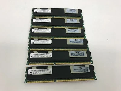 24GB Kit 6x 4GB HP Proliant BL680C DL165 DL360 DL380 DL385 DL580 G7 Memory Ram - Image 1 of 2