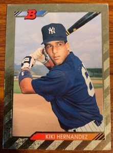 1992 Bowman #637 Kiki Hernandez New York Yankees Used