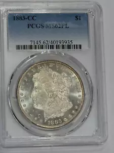 1883 CC Morgan Silber Dollar PCGS MS62PL Stempelglanz schöne Münze! - Bild 1 von 4