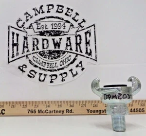 Acoplador de 2 lengüetas universal Crowfoot 3/8" hierro MPT reemplaza a Dixon Air King - Imagen 1 de 5