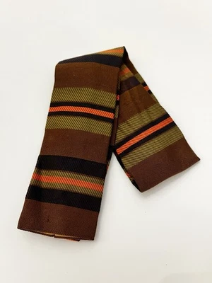 Corbata a rayas con fondo plano ajustada gallo años 60 MCM Mad vintage para hombre Foto 1 de 4