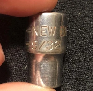 Vintage New Britain 9/32” 6 Point Socket 1/4” Drive No. NM-609 USA Nice! - Picture 1 of 9