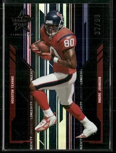 2005 Leaf Rookies & Stars Longevity Black Holofoil Andre Johnson 37/99 Houston - Imagen 1 de 2