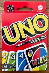Mattel UNO Card Game with Customizable Wild Cards BRAND NEW - Picture 1 of 1