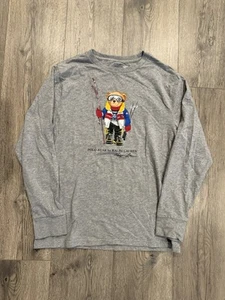 Polo Ralph Lauren Iconic Ski Bear LS Tee Shirt Sz L Youth 14-16 - Picture 1 of 3
