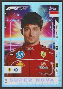 2025 Topps Turbo Attax #336 Charles Leclerc Supernova - Picture 1 of 3