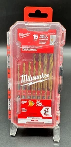 Milwaukee 48-89-4670 15 PC Red Helix Titanium, Impact Duty - New - Picture 1 of 3