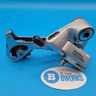 Vintage Shimano Deore RD-MT60 Long Cage Rear Derailleur MTB Touring 6/7/8sp   k3 - Image 1 of 4