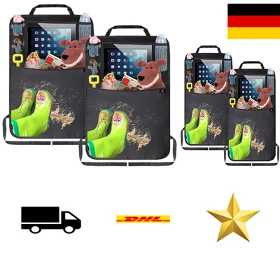 Termichy Auto Rückenlehnenschutz,Trittschutz mit Rücksitz-Organizer,Rücksitzs... - Bild 1 von 4