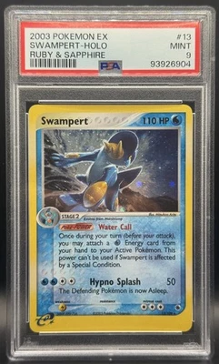 Pokemon TCG PSA 9 Swampert Holo Ruby and Sapphire 13/109 *LOW POP* - Image 1 of 2