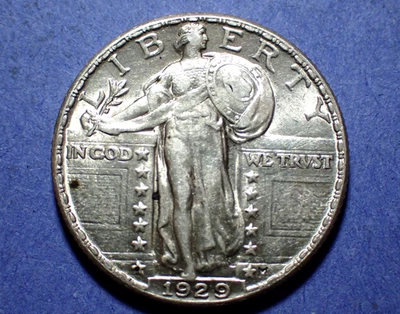 1929 Standing Liberty Quarter  Borderline Uncirculated - Image 1 of 2