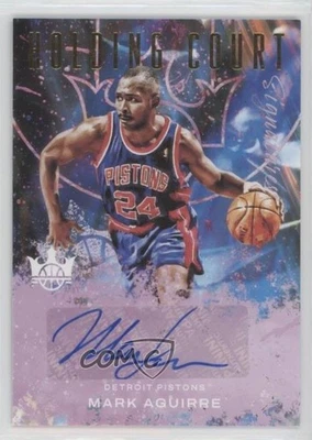 2021-22 Panini Court Kings Holding Signatures /75 Mark Aguirre #HC-MAG Auto - Image 1 of 2