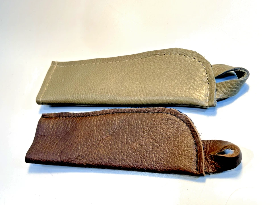 USA Handmade LEATHER Cast Iron Pot Pan Skillet Handle Sleeve Cover Pair (2)