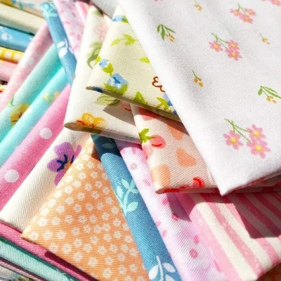 50 Pcs 10x10 Floral Fabric Squares Layer Cake Fabric for Quilting Patchwork - Image 1 of 4
