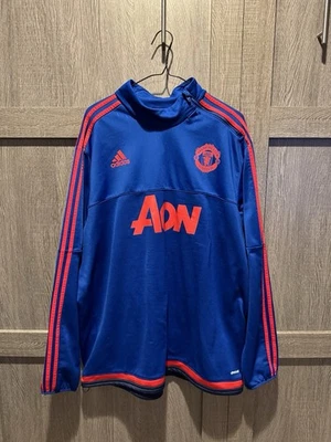 Adidas Manchester United 2015-2016 Training Roll Sweatshirt Size 2XL Mens - Image 1 of 4