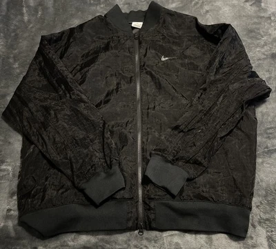 Chaqueta de bombardero universitaria tejida XL Nike para mujer DV7972-010 Foto 1 de 4