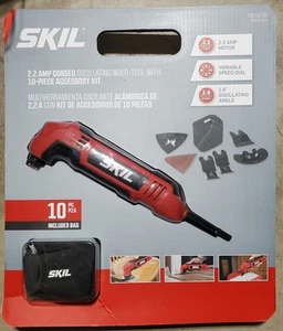 SKIL OS-2710-00 Herramienta Oscilante Eléctrica con Cable Juego de 10 Piezas con Bolsa Sellada Nuevo en Caja - Imagen 1 de 3