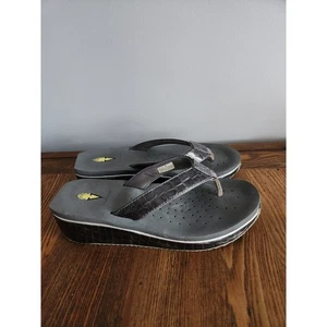 Volatile dunkelbraune Damen-Sandalen Flip-Flops Größe 9 - Bild 1 von 6