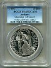 1995 ANDORRA 10 DINERS SILVER PROOF   ADMISSION TO COUNCIL   PCGS PF69 DCAM
