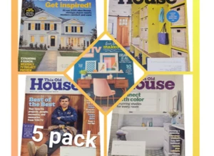 (5) Magazine Lot~This Old House (4) & HGTV Magazine (1) Home Makeovers Best Idea - Picture 1 of 6
