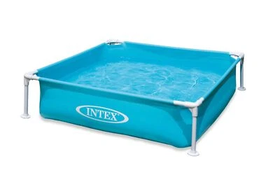 Intex Mini Frame Pool 48"x48" eckig Kinder Plansch Kiddie Swimming Pool blau - Bild 1 von 2