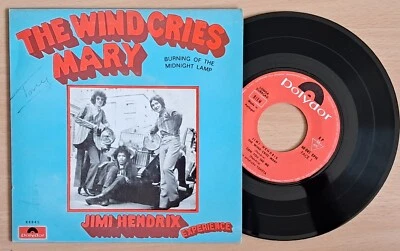 JIMI HENDRIX The Wind Cries Mary 7/45 EX 1968 EP MADE IN PORTUGAL VERY RARE!! - Image 1 of 2