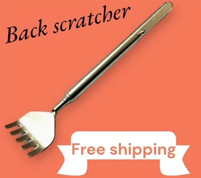 BACK SCRATCHER EXTENDABLE CLAW METAL RAKE TELESCOPIC MASSAGER PORTABLE ITCH