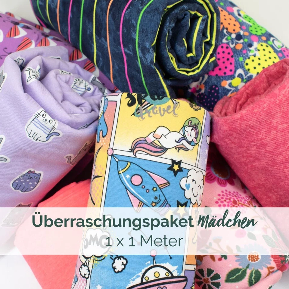 Überraschungstoffpaket Mädchen 1 x 1 Meter (Preis = 1 Paket) - Bild 1 von 1