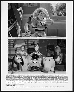 Toy Story Pixar Animation 1990s Original Disney Promo Photo Woody Buzz Lightyear - Picture 1 of 1