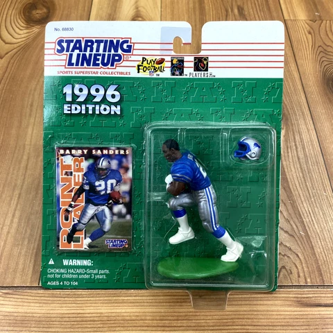 DEADSTOCK Starting Lineup 1996 NFL Barry Sanders Detroit Lions Action Figure Cover