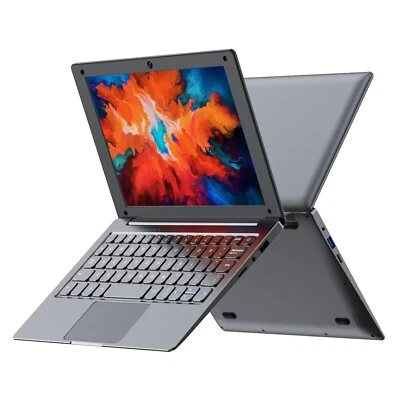 Mini 10'' Laptop Windows 11 Notebook 8GB RAM+128GB ROM Intel Celeron Quad-Core - Image 1 of 4