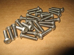 #10-32 x 3/4" TAMPER-PRUF, Tamper Resistant Screw, Button Top, Pack of 25 - Picture 1 of 1