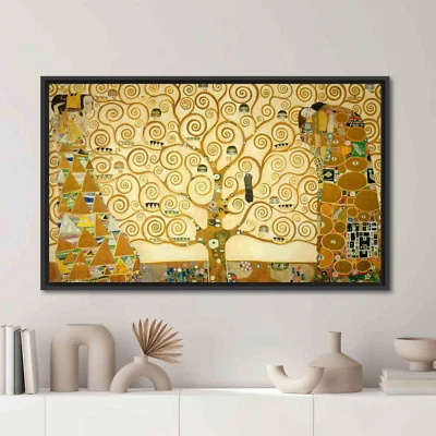 Arte de pared Árbol de la vida Gustav Klimt reproducción de pintura en lienzo, impresión artística XXL, Foto 1 de 4