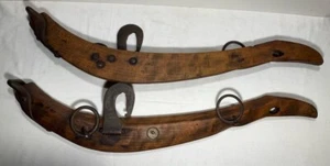 Antikes Hames Pferdehalsband Holz Eisen W.C. Starr & Sons - Bild 1 von 3