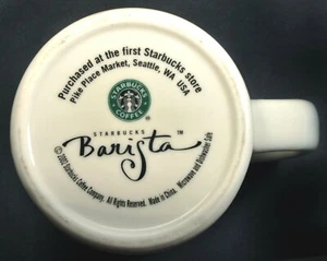 Comprado en First Starbucks Store 2002 Barista Sirena Sirena Taza de Café Taza - Imagen 1 de 4