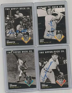 4-1994-94 UD bat HEROES auto-SIGNED george KELL lew BURDETTE CARD lot+ 2006-2016 - Picture 1 of 2