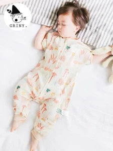 Griny baby gauze sleeping bag spring and summer thin bamboo cotton short sleeve - Picture 1 of 2