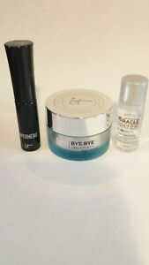 IT COSMETICS Bye Bye Under Eye Brightening Cream .5oz+Miracle Water+Superhero