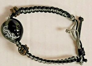 MLB Chicago White Sox Go Nuts Kukui Nut Macrame Bracelet, New - Picture 1 of 2