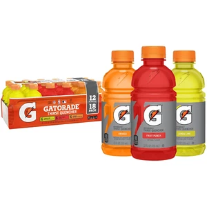 Gatorade Thirst Quencher Sports Drink, Variety Pack, 12 Fl Oz (Pack of 18) - Picture 1 of 8