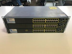 Cisco Catalyst 2960-S Series SI network switch x 3