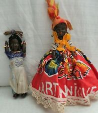 Job Lot bundle Vintage Collection 2 plastic Costume Dolls Martinique