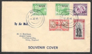 NIUE - "PEACE" SOUVENIR COVER - 4th JUNE 1946 - NIUE CDS - Picture 1 of 1